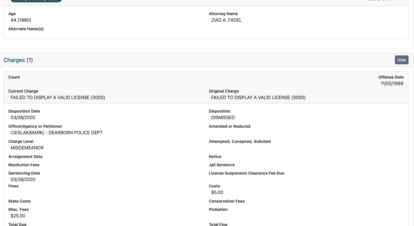 Document about an invalid license